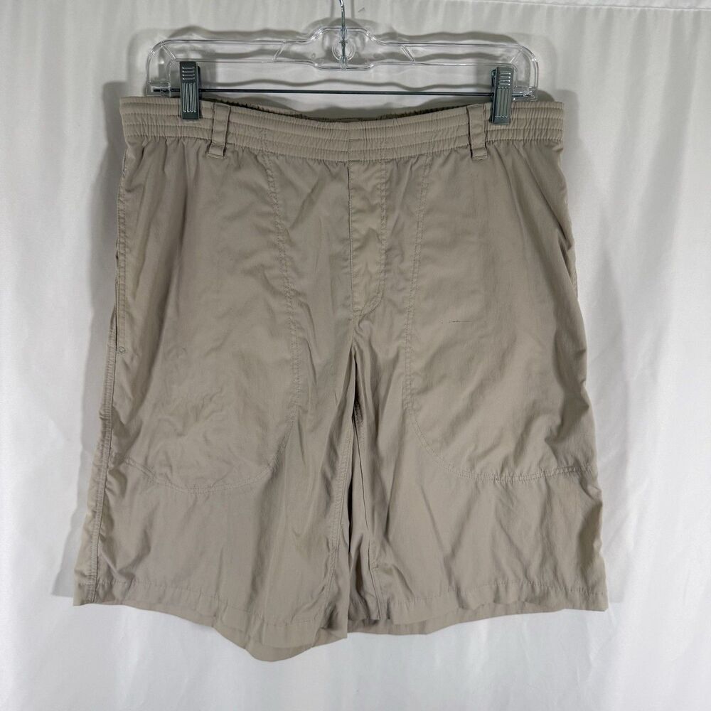 Patagonia Shorts Men's Small Tan Lightweight Drawstring Elastic Waist Pockets
